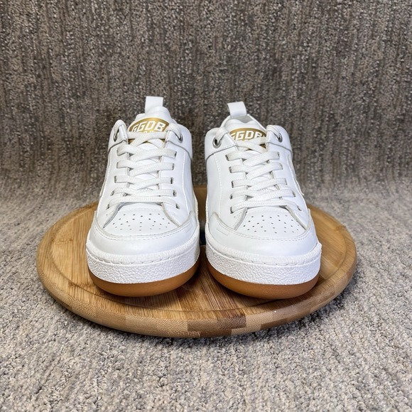 Golden Goose Yeah EU Size 38 Women's 8 Low Top Sneakers White Leather Gum Shoes - Picture 2 of 16